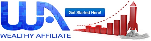 Wealthy affiliate going up logo